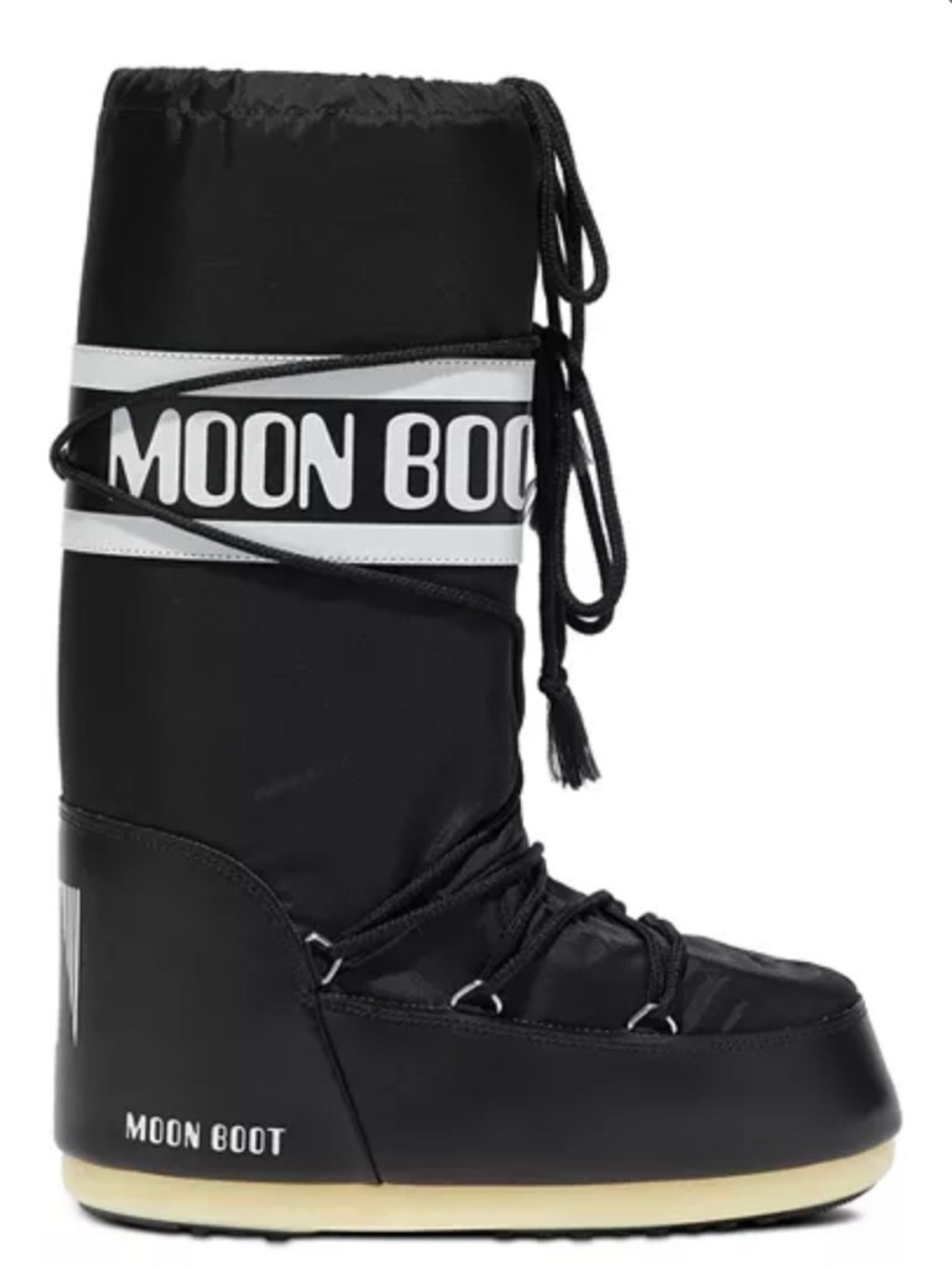 Moon Boot: Icon Black Nylon